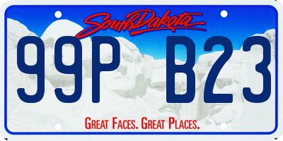 SD license plate 99PB23