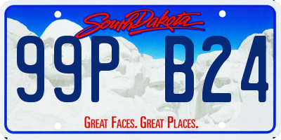 SD license plate 99PB24