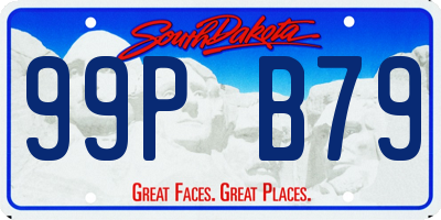 SD license plate 99PB79