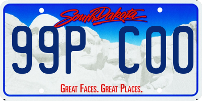 SD license plate 99PC00