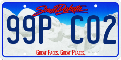 SD license plate 99PC02
