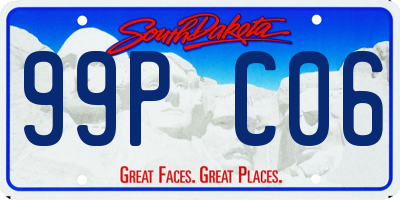 SD license plate 99PC06