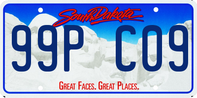 SD license plate 99PC09