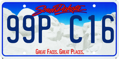SD license plate 99PC16