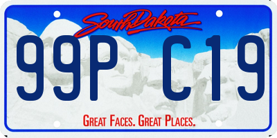 SD license plate 99PC19