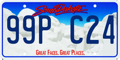 SD license plate 99PC24