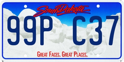 SD license plate 99PC37
