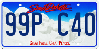 SD license plate 99PC40