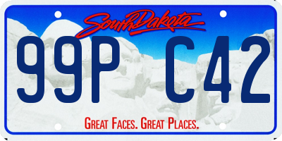SD license plate 99PC42