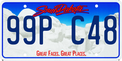SD license plate 99PC48