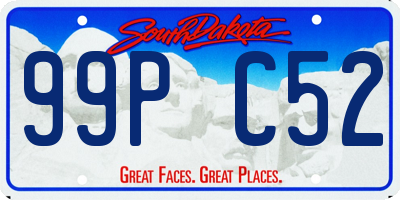 SD license plate 99PC52