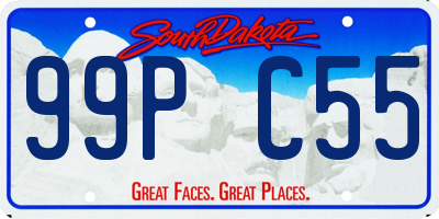 SD license plate 99PC55