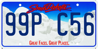 SD license plate 99PC56