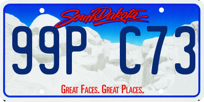 SD license plate 99PC73