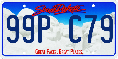 SD license plate 99PC79