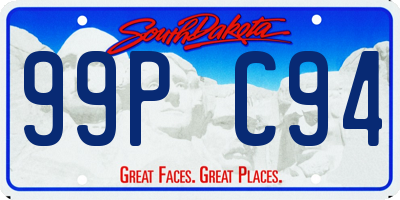 SD license plate 99PC94