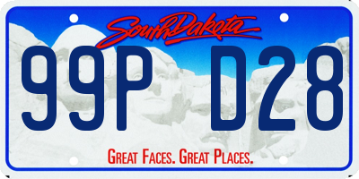 SD license plate 99PD28