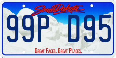 SD license plate 99PD95