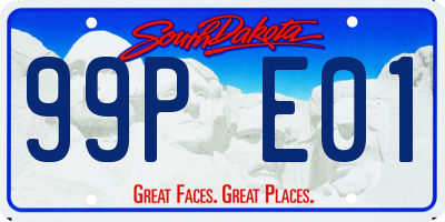 SD license plate 99PE01