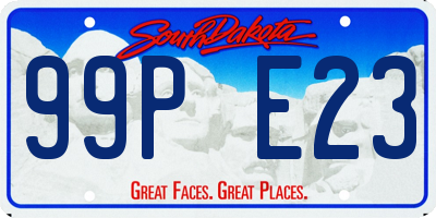 SD license plate 99PE23