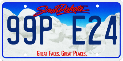 SD license plate 99PE24