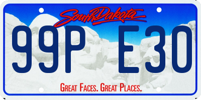 SD license plate 99PE30