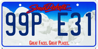 SD license plate 99PE31
