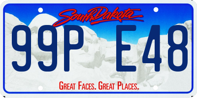 SD license plate 99PE48
