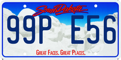 SD license plate 99PE56