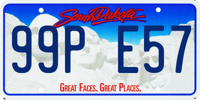 SD license plate 99PE57