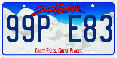 SD license plate 99PE83