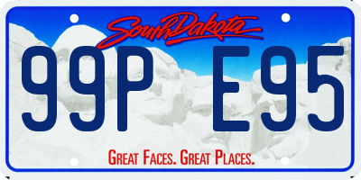 SD license plate 99PE95