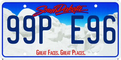 SD license plate 99PE96