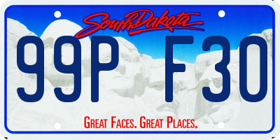 SD license plate 99PF30