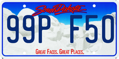 SD license plate 99PF50