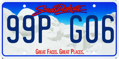 SD license plate 99PG06