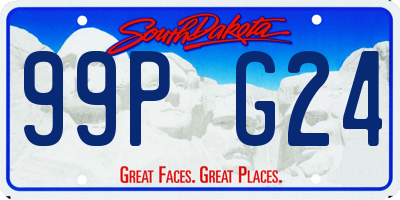 SD license plate 99PG24