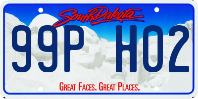 SD license plate 99PH02