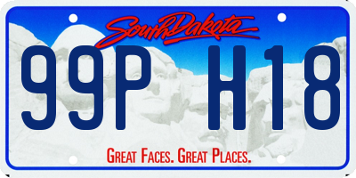 SD license plate 99PH18