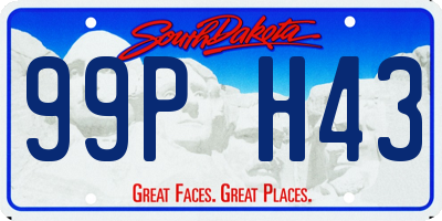 SD license plate 99PH43