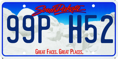 SD license plate 99PH52