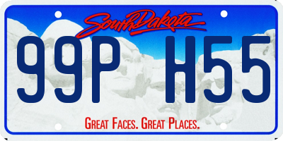 SD license plate 99PH55