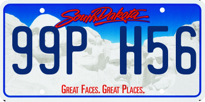SD license plate 99PH56