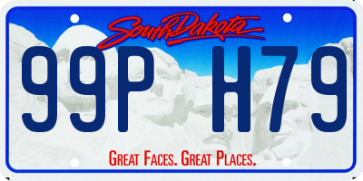 SD license plate 99PH79