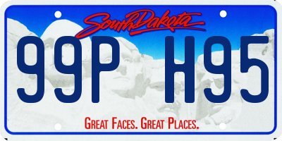 SD license plate 99PH95