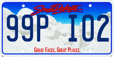 SD license plate 99PI02