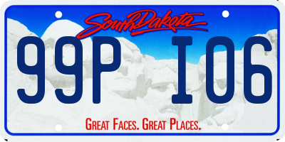 SD license plate 99PI06