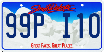 SD license plate 99PI10