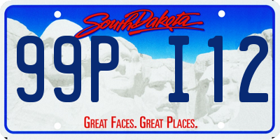 SD license plate 99PI12
