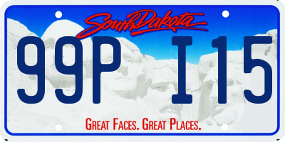 SD license plate 99PI15